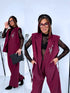 Komplekts "INTENSE 22666" - veste + bikses - BORDO